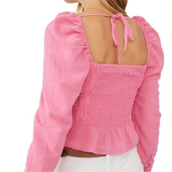 Free People Chloe Top in Aurora size L - Picture 9 of 16